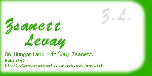 zsanett levay business card